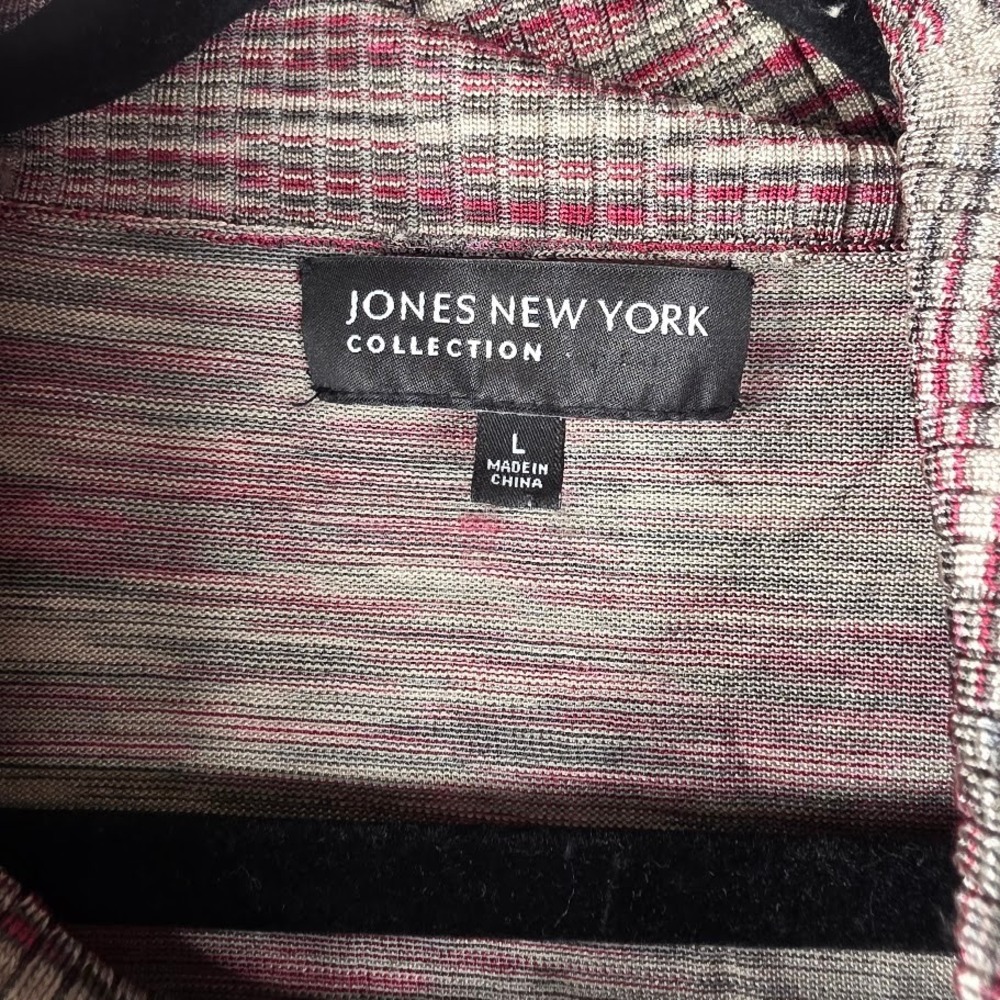 Jones New York Collection Womens Sweater Size L Sleeveless Cowl Neck Multi Color - Picture 4 of 6